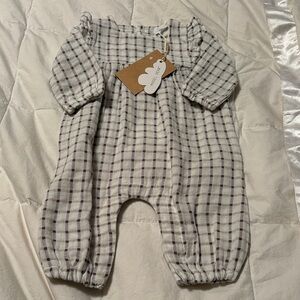 Angel Dear Plaid Baby Romper